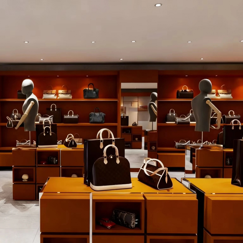 Interior Design High End - Özel Tasarım Lüks Çanta Mağazası Ekipmanları,