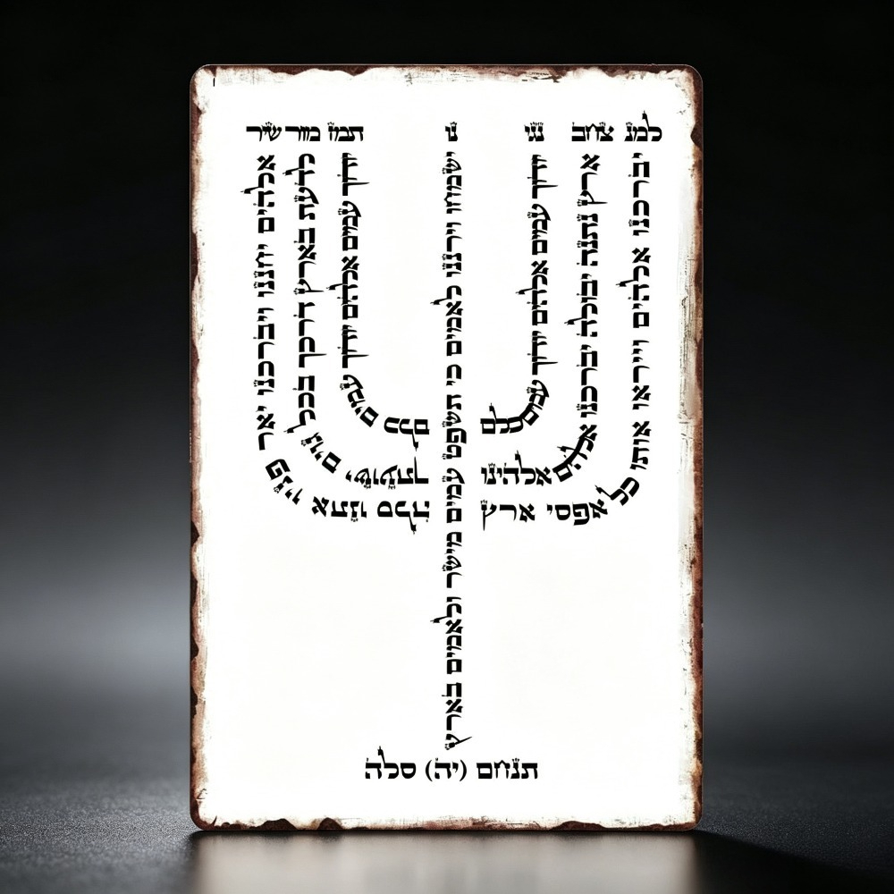 Wall Art - CIFBUY Vintage İbranice YHVH Alüminyum Duvar