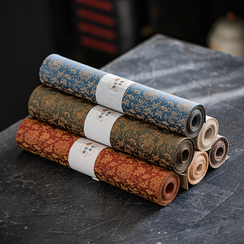 Table Runner - Tangled Lotus çiçeği zarif ipek şam