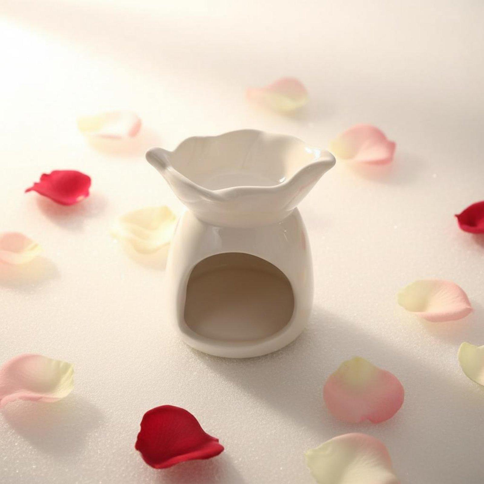 Candle Holder Decor - Seramik Kokulu Mumluk Esansiyel Yağ Brülörü