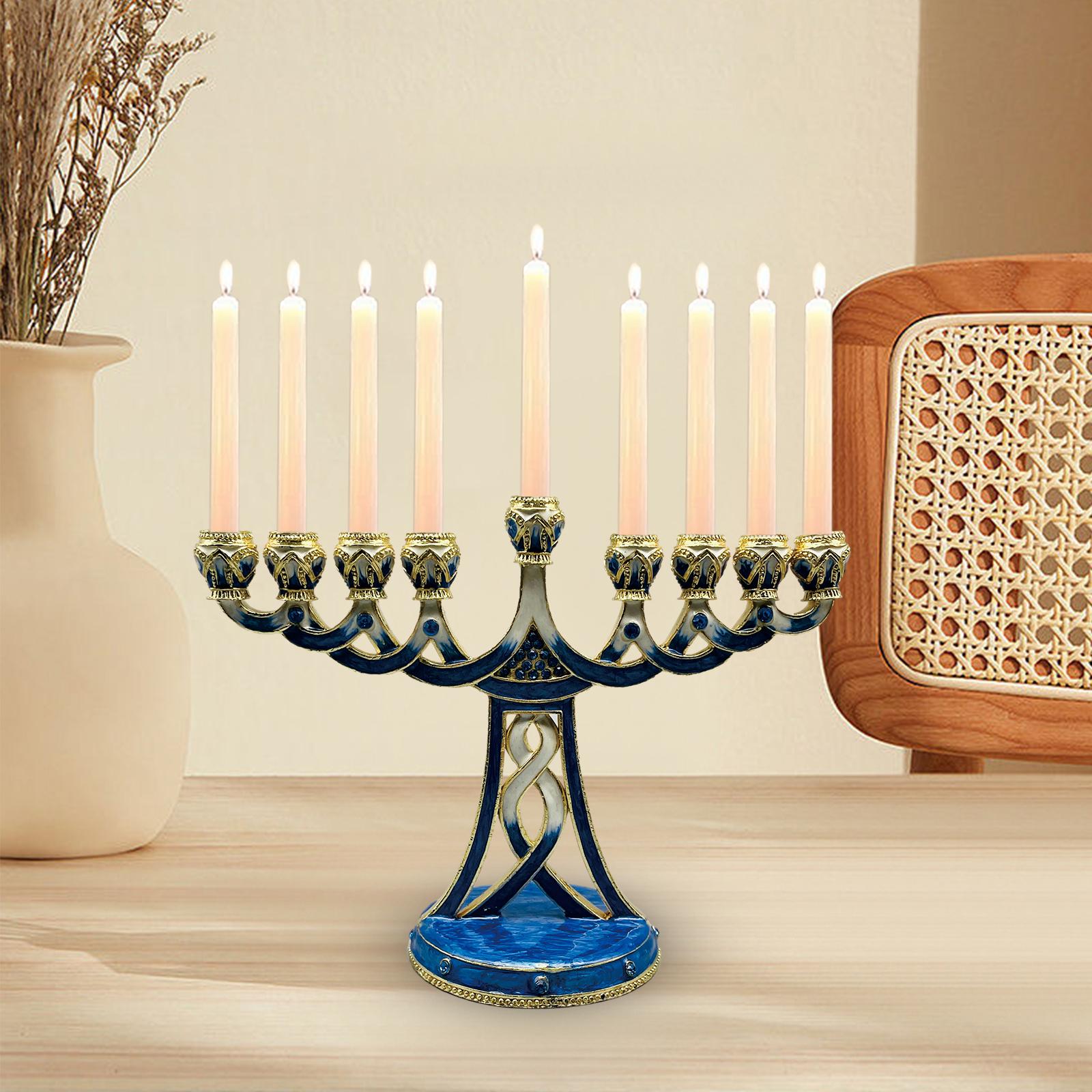 Emaye Kaplı Antik 9 Dallı Alaş - Candle Holder Decor incelemesi ve fiyatı