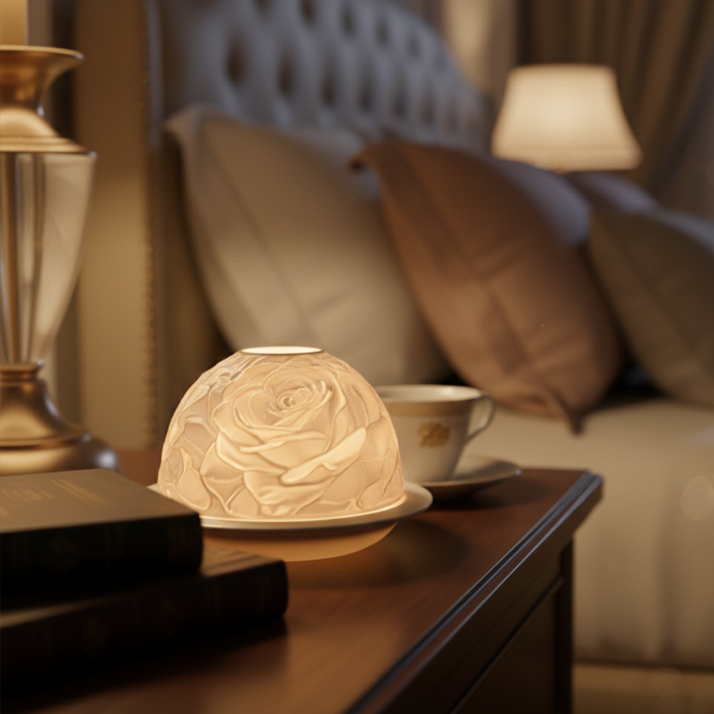 Zarif Gül Porselen Mumluk Sıca - Candle Holder Decor incelemesi ve fiyatı