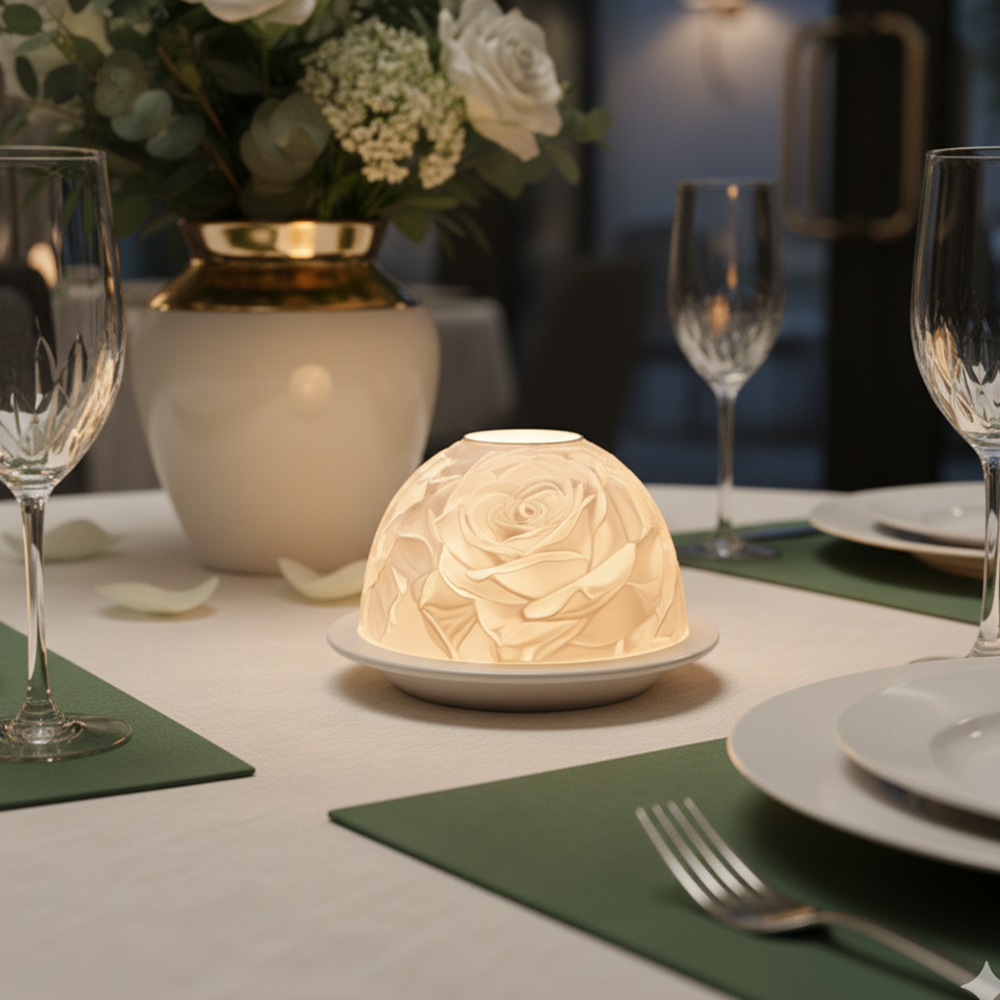 Zarif Gül Porselen Mumluk Sıca - Candle Holder Decor incelemesi ve fiyatı