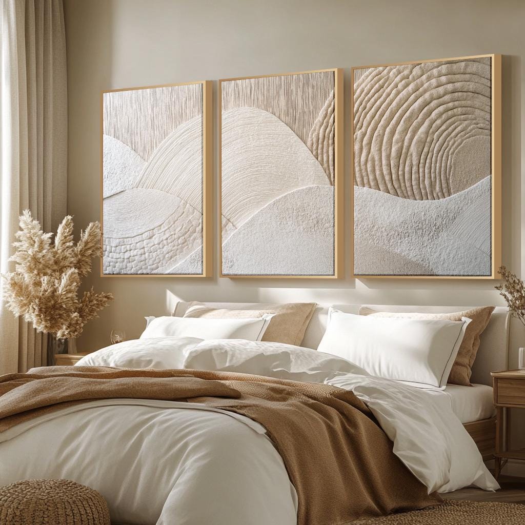 3 adet Çerçevesiz Tuval Boyama - Abstract Canvas Set incelemesi ve fiyatı
