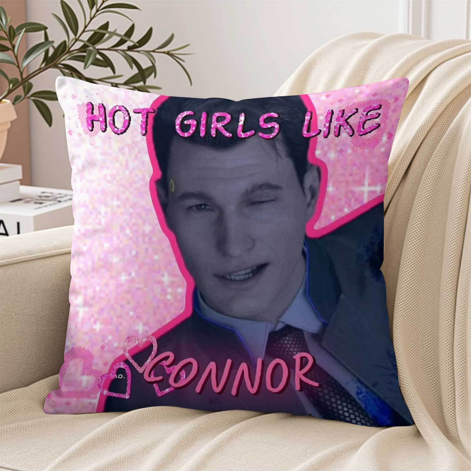1 adet CONNOR SO HOT Pembe Kom - Throw Pillow incelemesi ve fiyatı