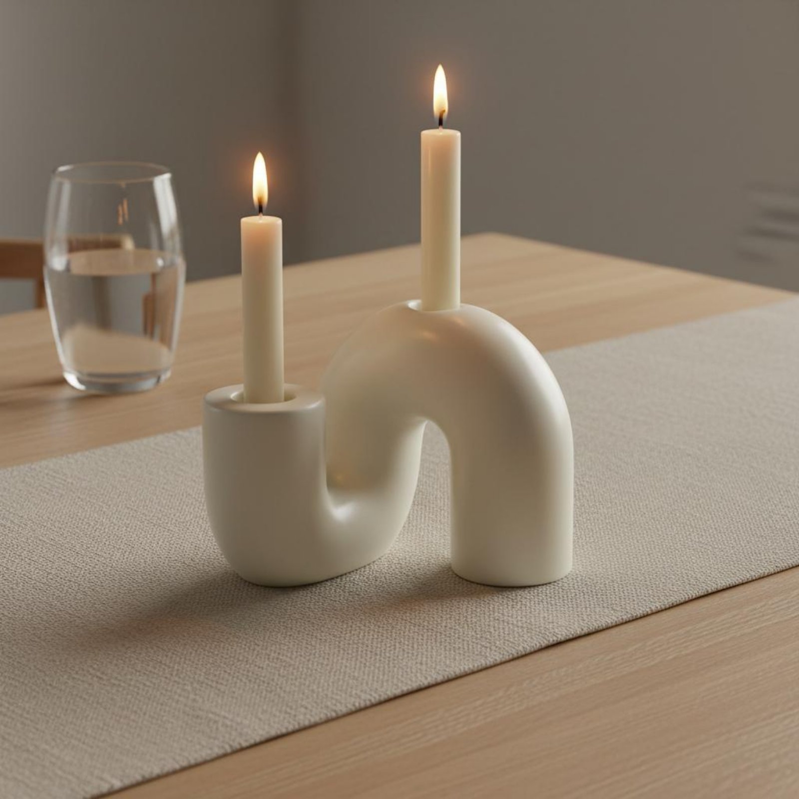 Dalgalı Seramik Mumluk Minimal - Candle Holder Decor incelemesi ve fiyatı