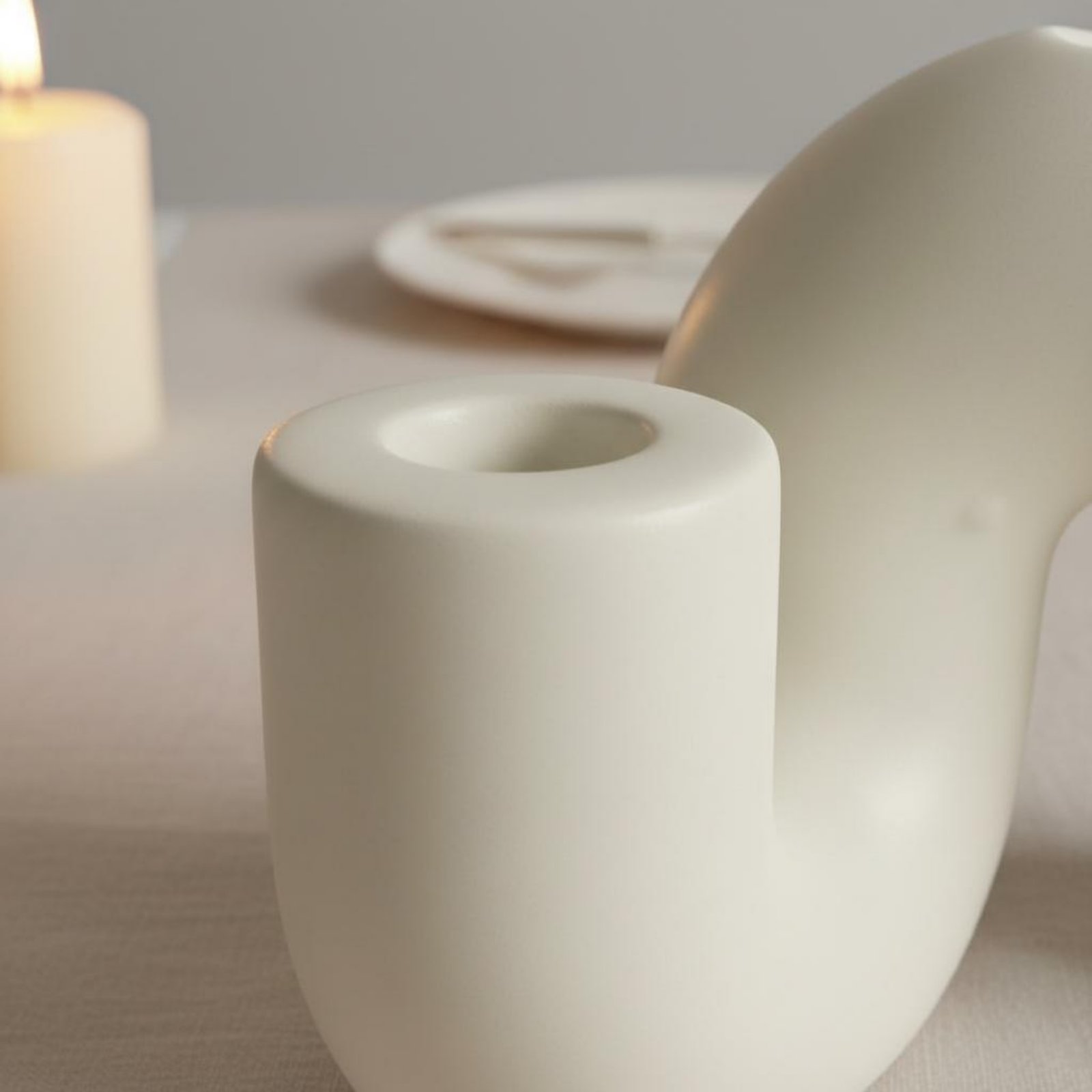 Dalgalı Seramik Mumluk Minimal - Candle Holder Decor incelemesi ve fiyatı