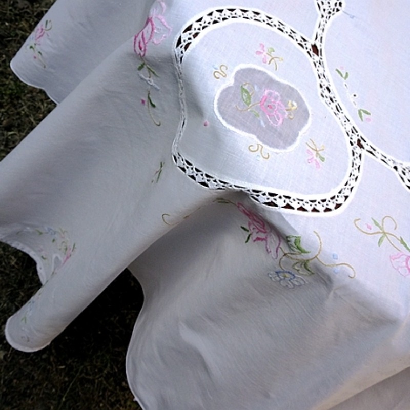 Saf pamuk küçük makine nakış ç - Table Runner incelemesi ve fiyatı