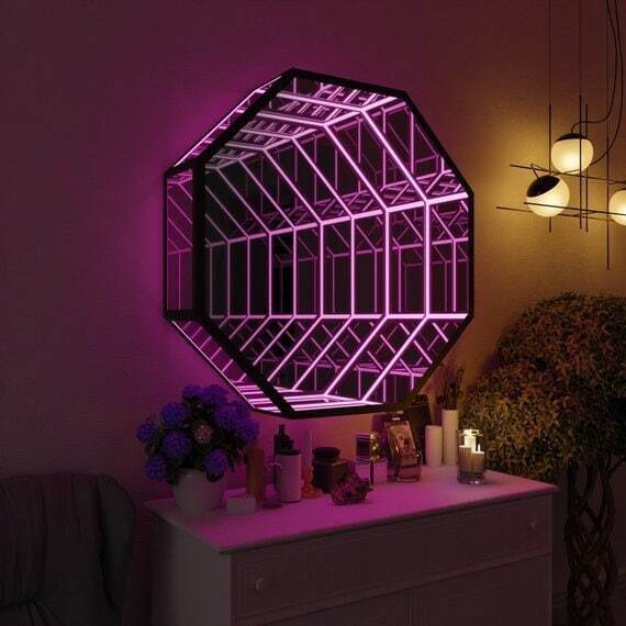 Sekizgen 3D Sonsuz Ayna Işık T - Decorative Mirror incelemesi ve fiyatı
